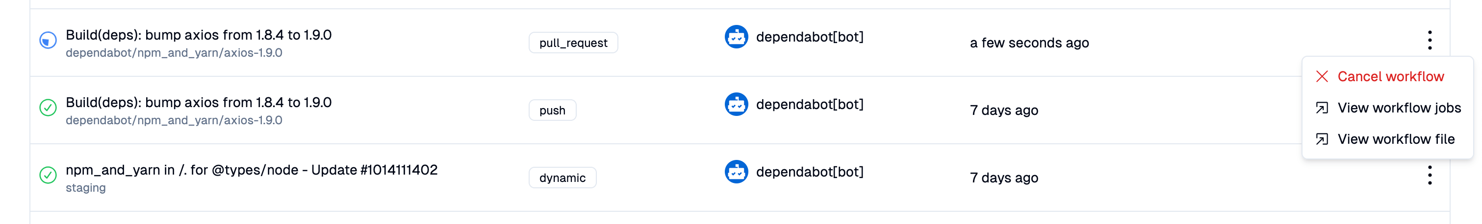 Cancel a workflow
