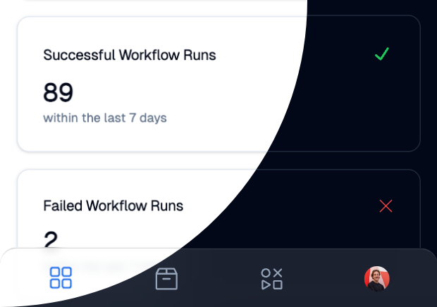 Redesigned mobile navigation for Squidly
